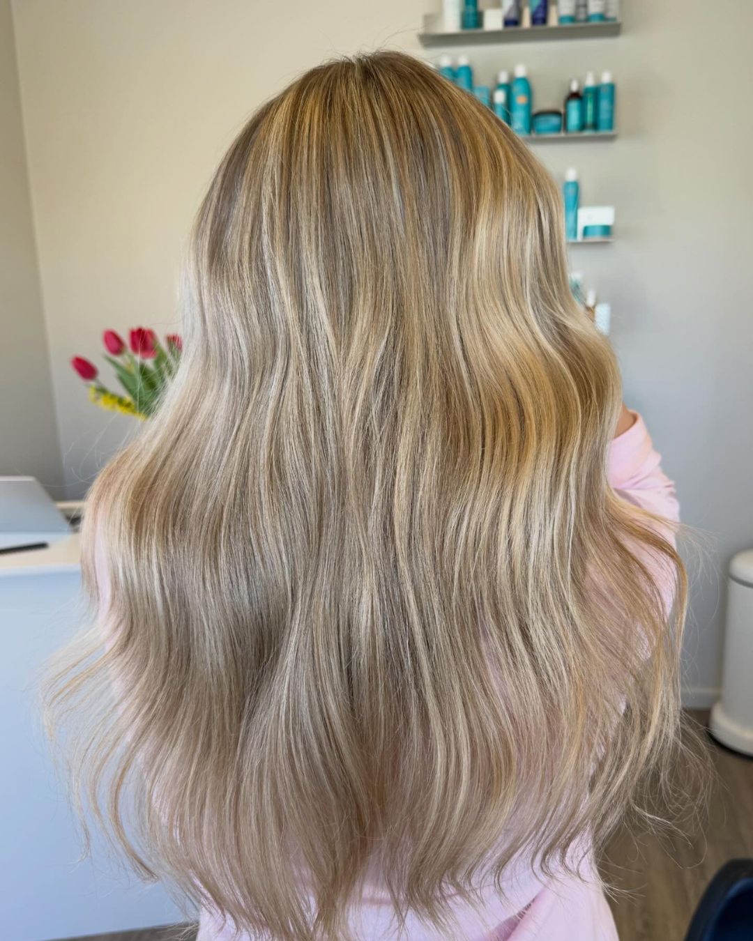 Balayage i lyst hår